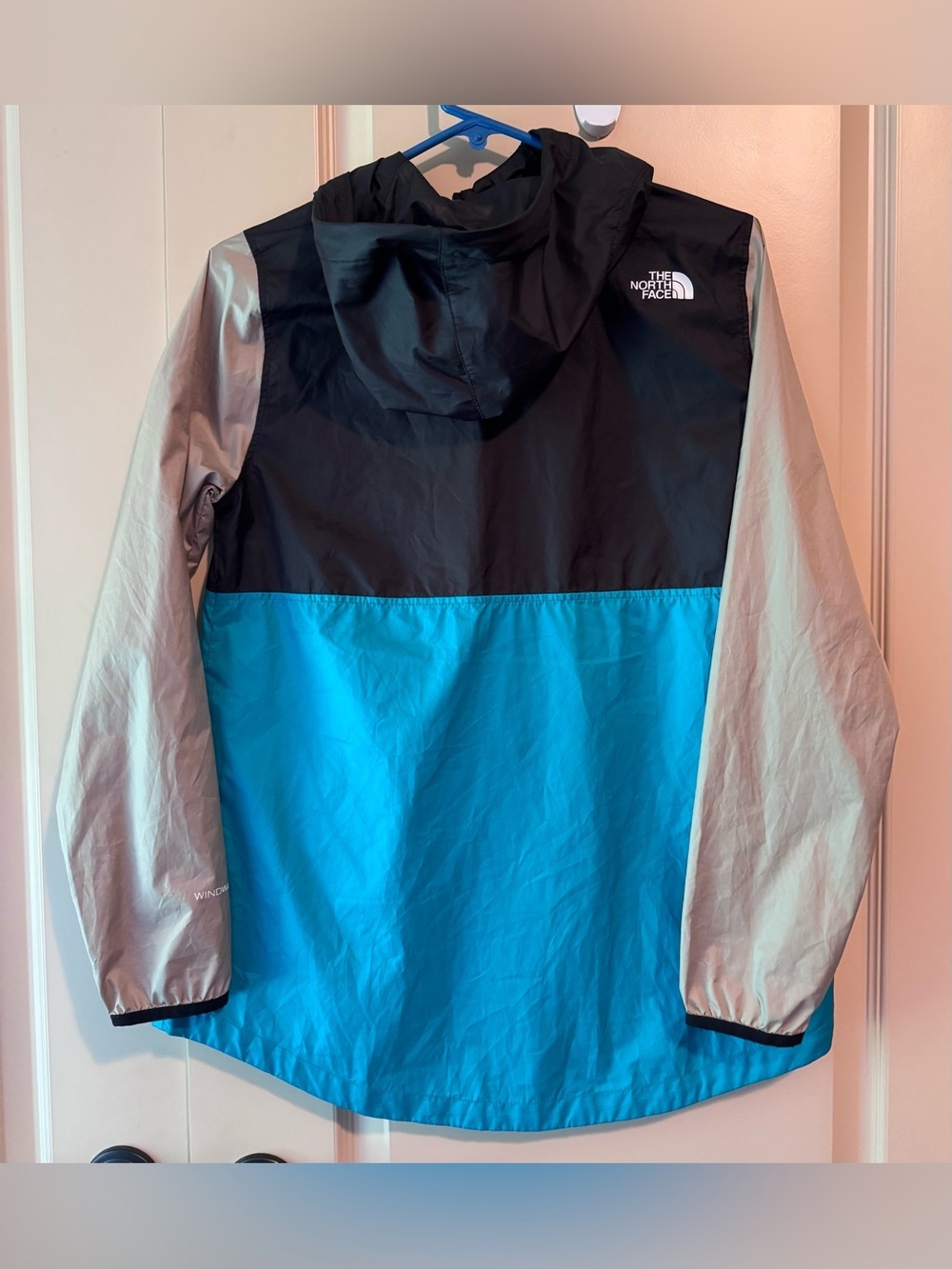 The North Face Women's Black/Teal/Beige Colorblock Anorak - Picture 4 of 14